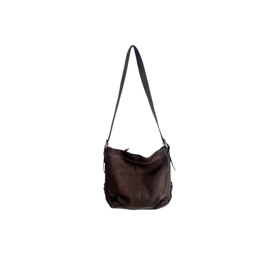 Coach Leather Brown Duffle Cross Body Bag